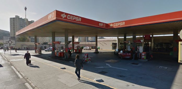 Una de las gasolineras de Gibraltar