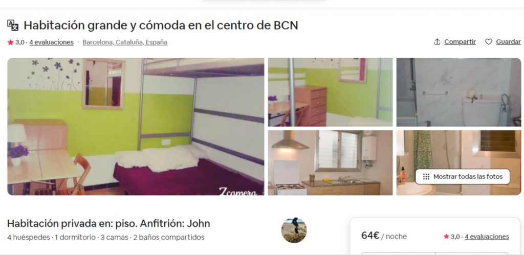 habitacion airbnb Merca2.es