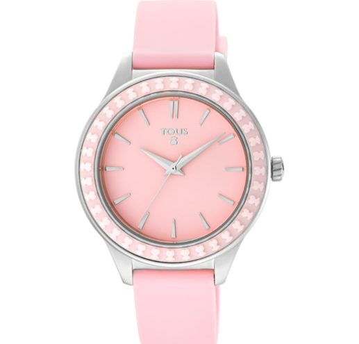 reloj rosa ceramic tous