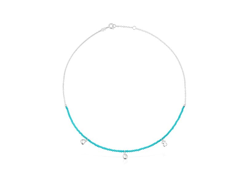 COLLAR DE PLATA Y AMAZONITA JOY BITS