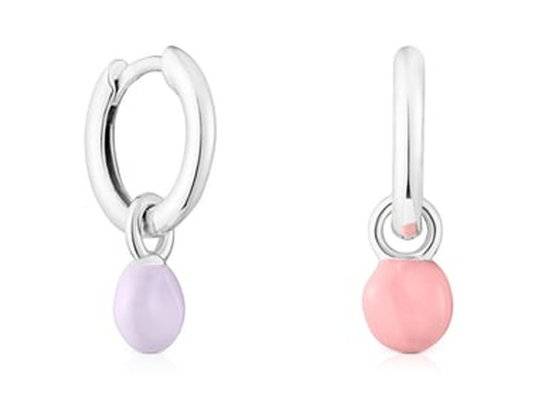 PENDIENTES DE PLATA Y ESMALTE DE COLORES TOUS JOY BITS