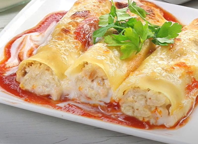 Cómo hacer canelones de pollo más ricos que los de atún