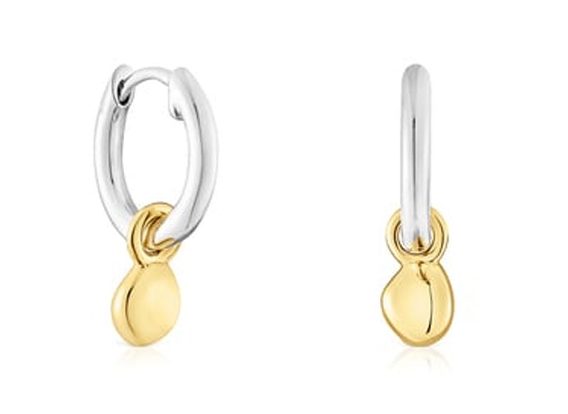 PENDIENTES BICOLOR DE ARO CON COLGANTE TOUS JOY BITS
