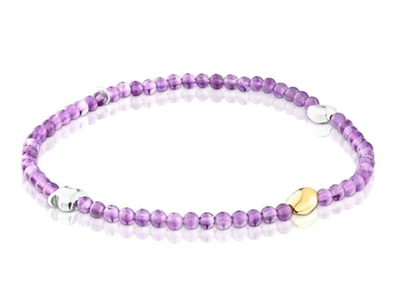 PULSERA DE PLATA VERMEIL Y AMATISTA TOUS JOY BITS