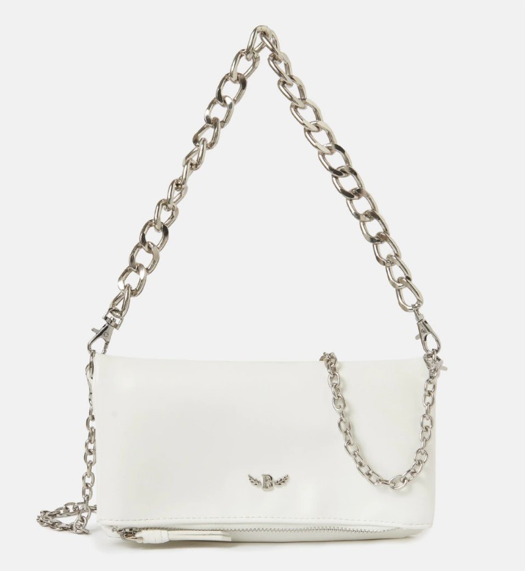 bolso piel blanco brownie el corte ingles