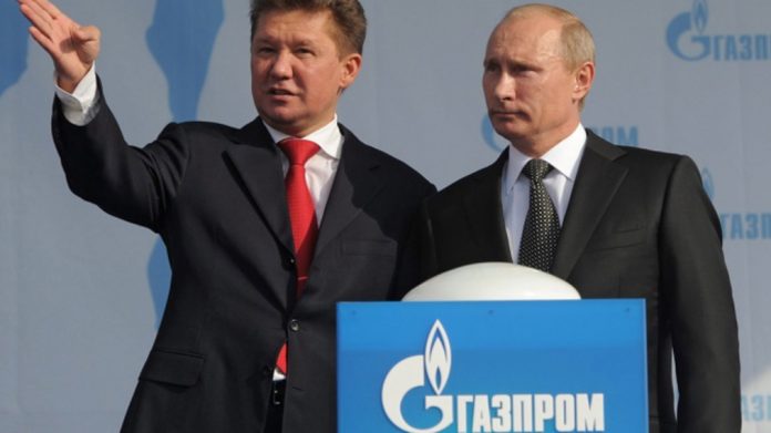 La cúpula de Gazprom con Putin