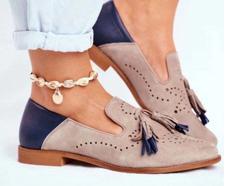 mocasines troquelados