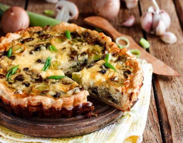 pastel de champinones cocinar