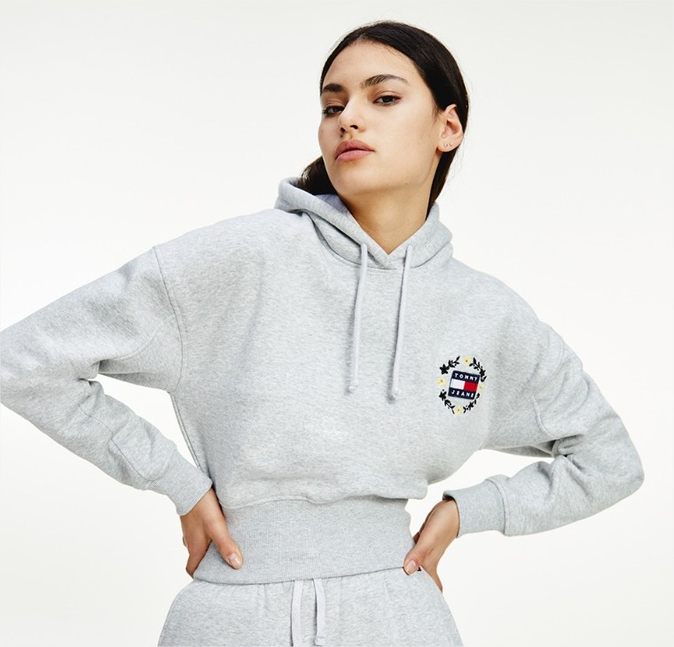sudadera crop tommy jeans