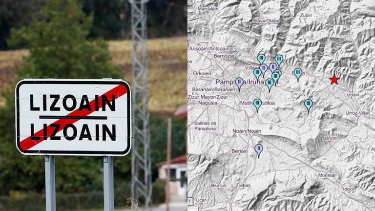 Dos terremotos de 2,5 grados y 2,3 grados, sentidos en la Comarca de Pamplona y alrededores