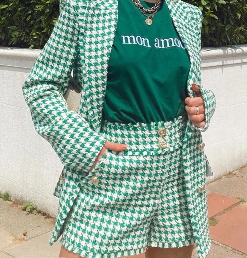 La blazer vintage de pata de gallo y pantalón a juego que te hará lucir ideal la tiene Aliexpress 6 Merca2.es traje pata de gallo