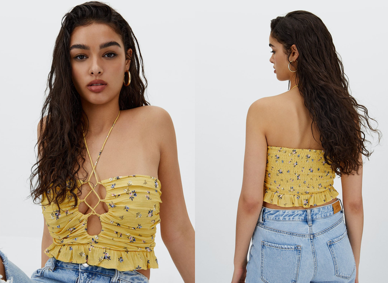 TOP ESTAMPADO FRUNCE