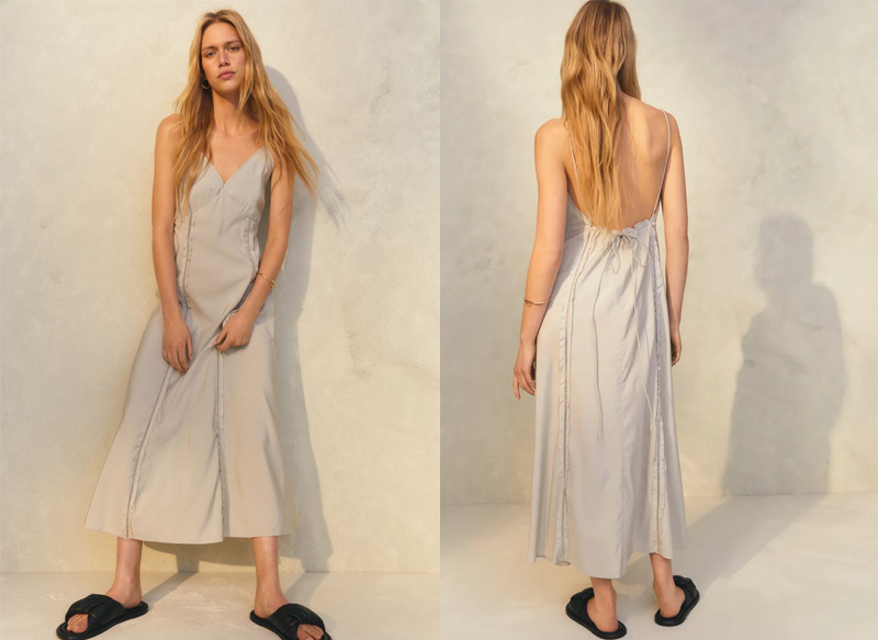 VESTIDO CON TIRAS DE ANUDAR