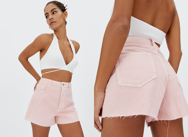 SHORT DE TIRO ALTO DE STRADIVARIUS