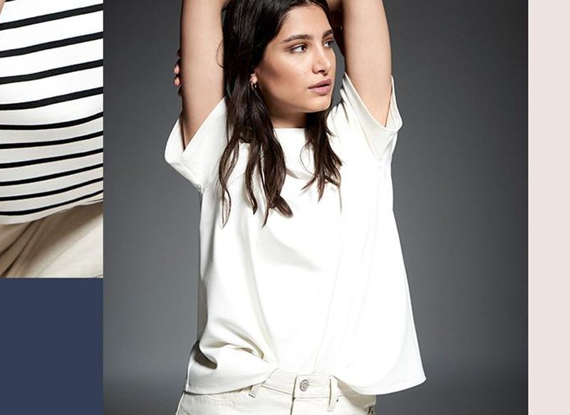 CAMISETA EXTRAGRANDE BLANCA DE PUNTO GRUESO DE PRIMARK