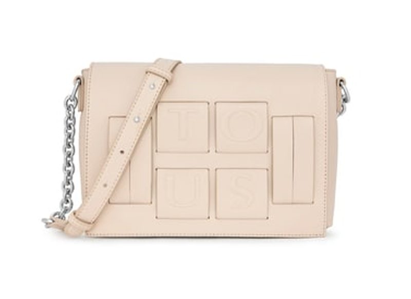 BANDOLERA PEQUEÑA BEIGE Y NEGRO TOUS DAMAS