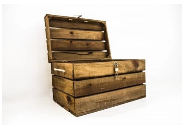 baúl madera candado