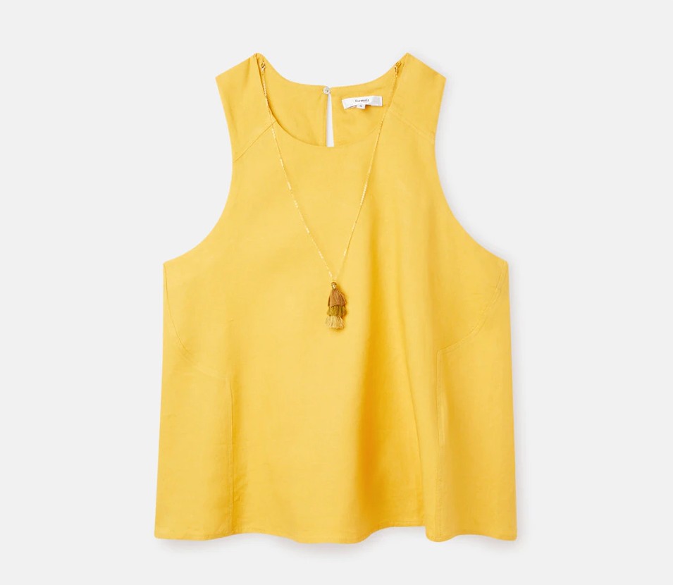 blusa mujer lisa con collar formula joven