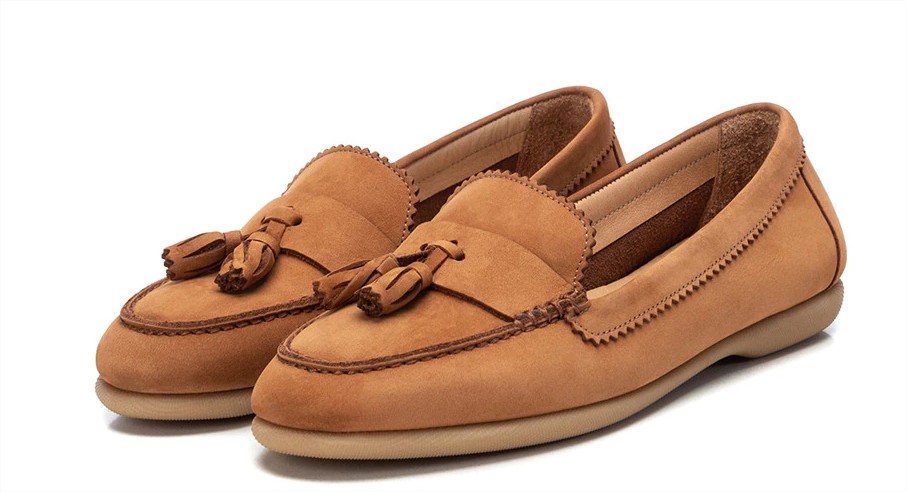 mocasines piel camel carmela