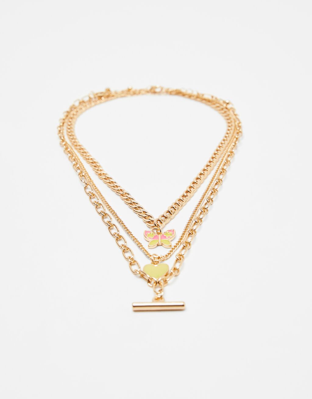 set collares mariposa