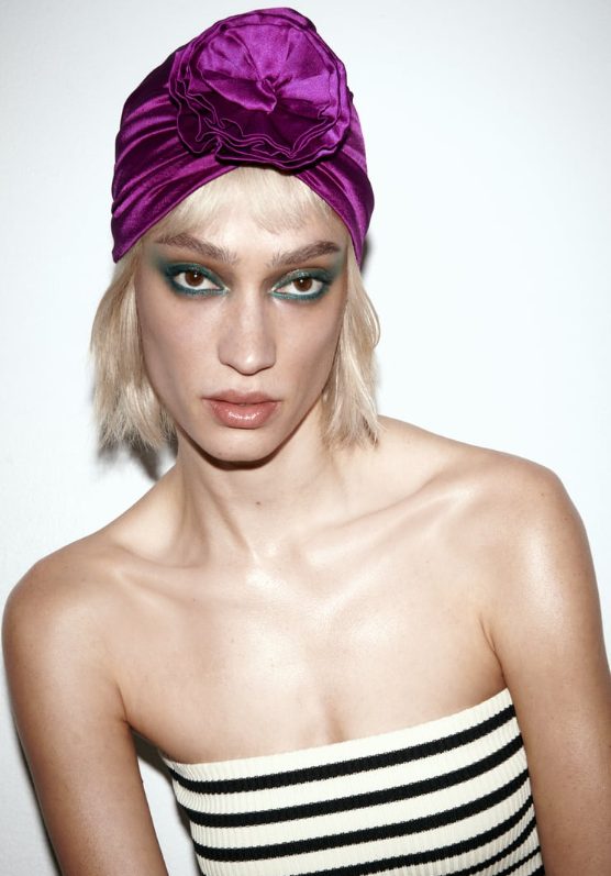 turbante satinado