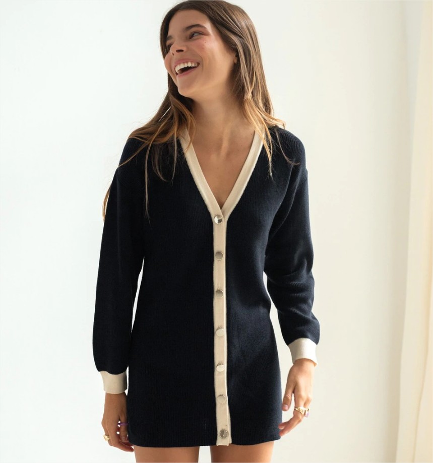 vestido cardigan the-are