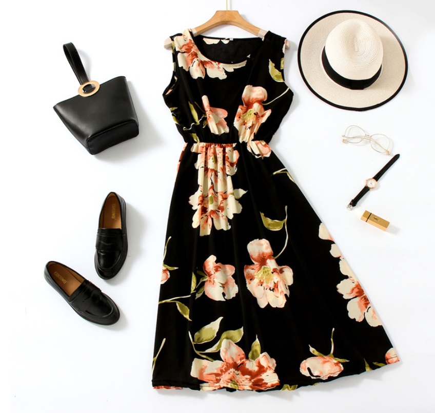 vestido estampado