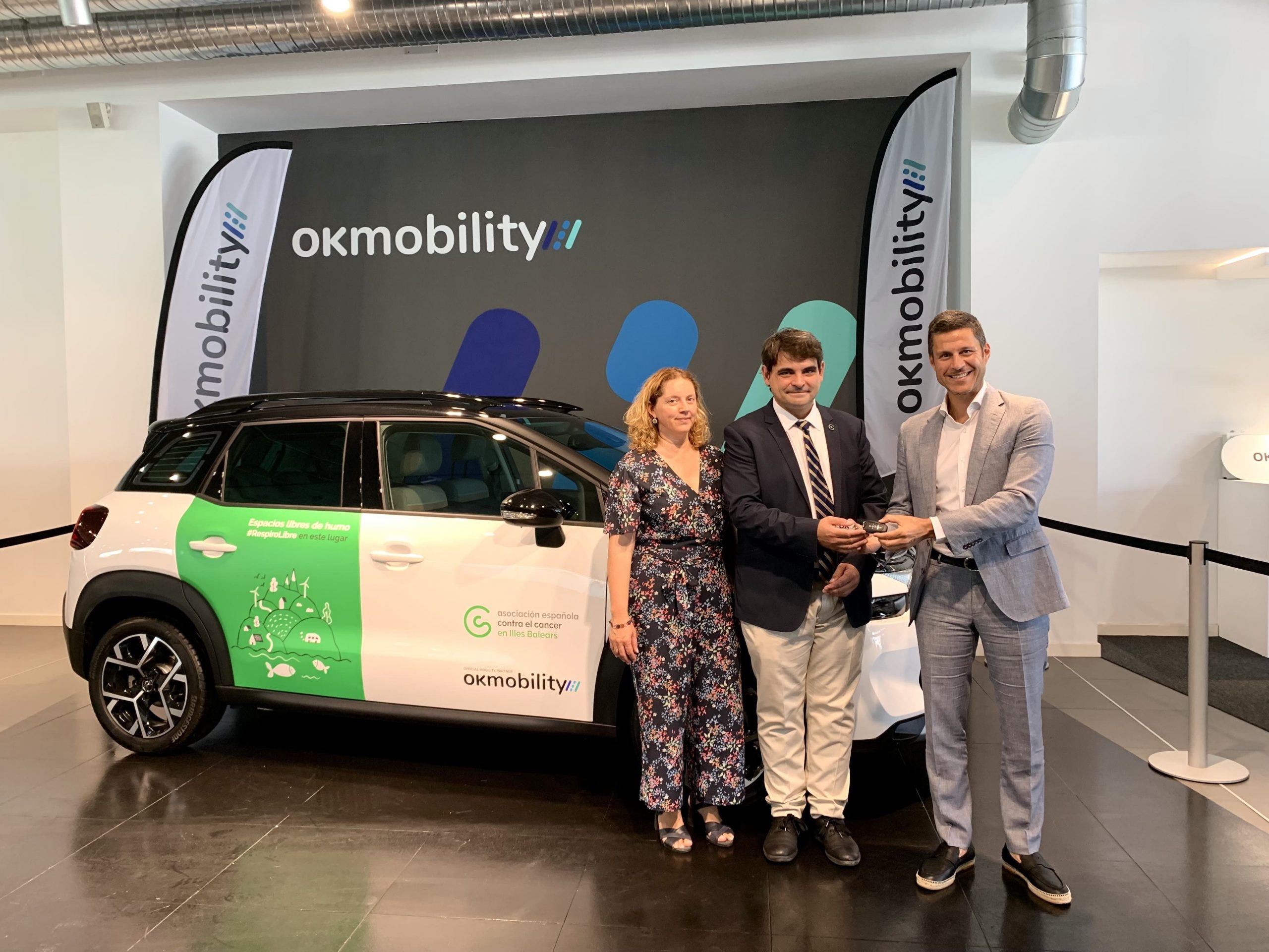 OK Mobility se convierte en la primera empresa de Baleares "Activa contra el Cáncer" 1 Moncloa 1654003239 Acto firma acuerdo OK Mobility y AECC Baleares 1 scaled Moncloa