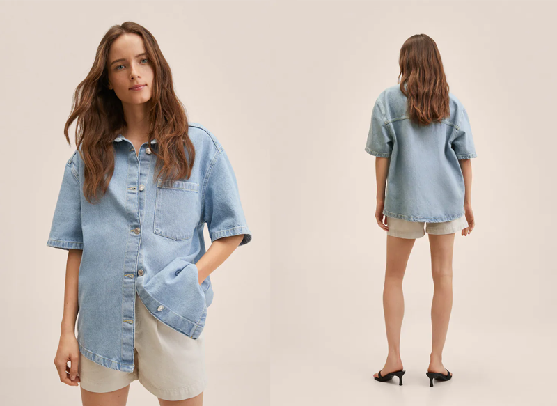 CAMISA VAQUERA BOLSILLO DE MANGO