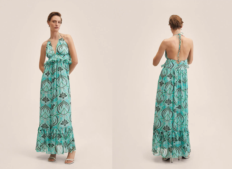 VESTIDO ESTAMPADO ESPALDA ABIERTA