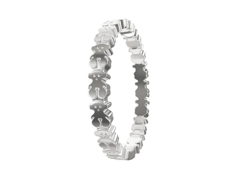 ANILLO DE PLATA MOTIVOS OSO TOUS STRAIGHT
