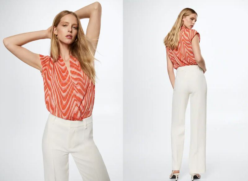 BLUSA ESTAMPADA CRUZADA
