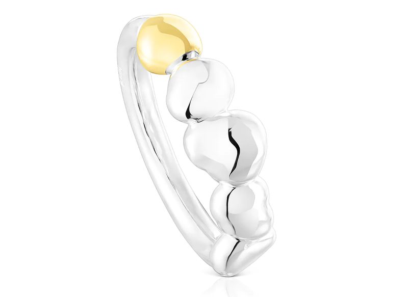 ANILLO BICOLOR CON FORMAS ORGÁNICAS JOY BITS