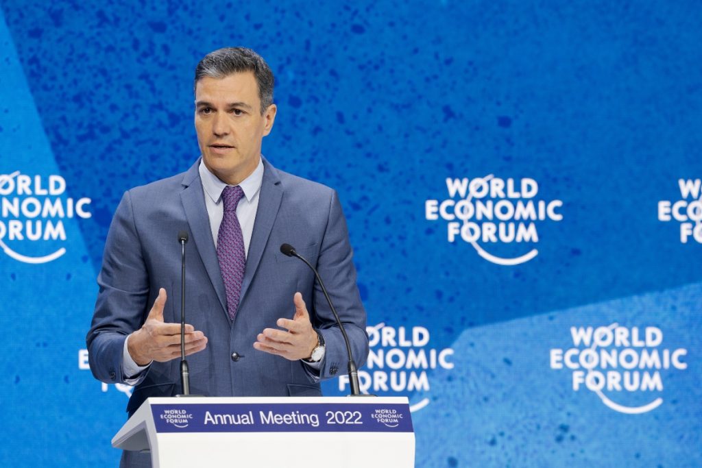 Pedro Sánchez coincidió en Davos con los principales CEOs de las empresas del Ibex