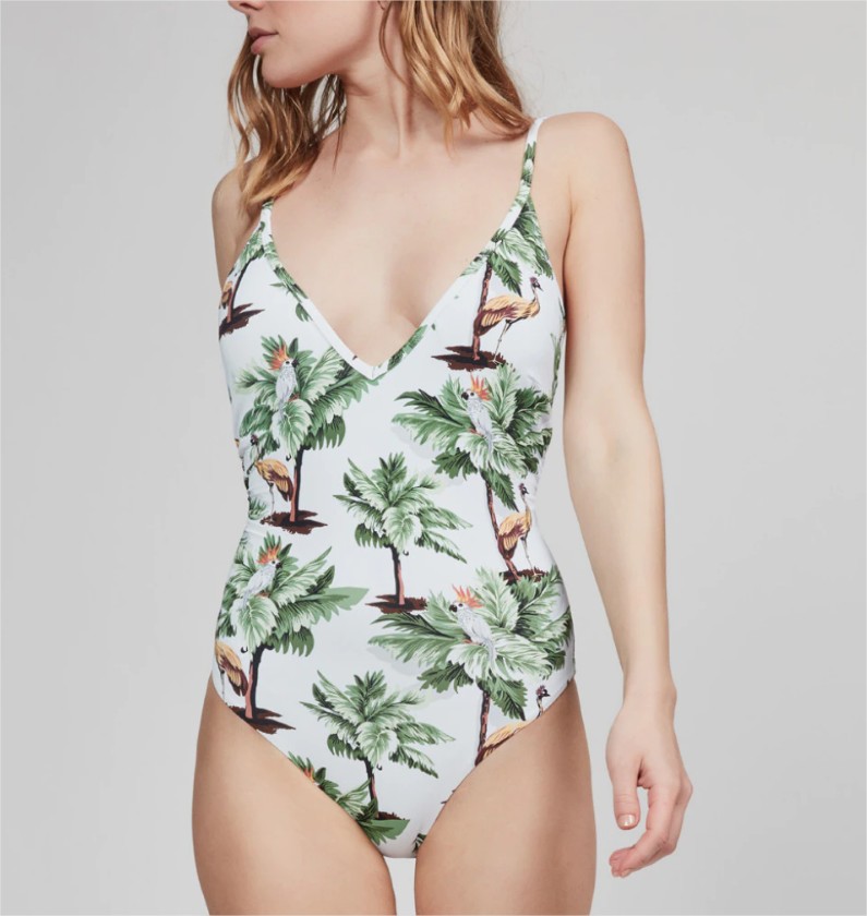 bañador estampado tropical gisela