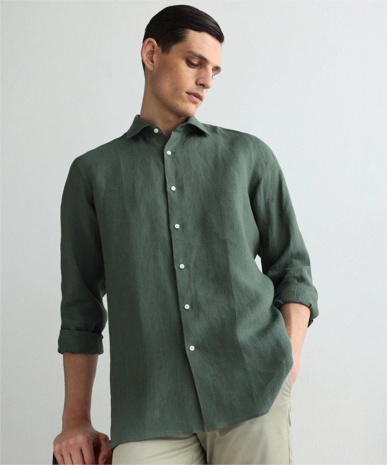 camisa lino classic lisa emidio tucci el corte ingles