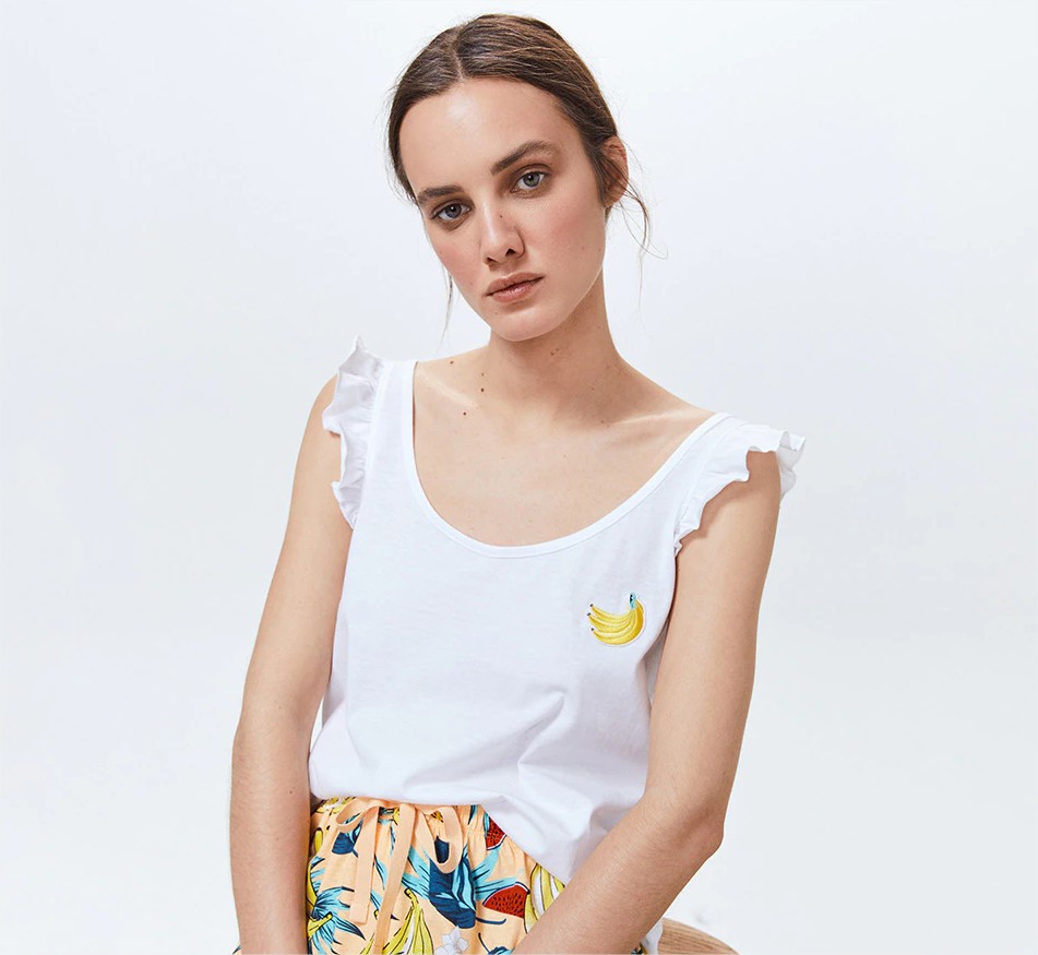 camiseta frutas sfera
