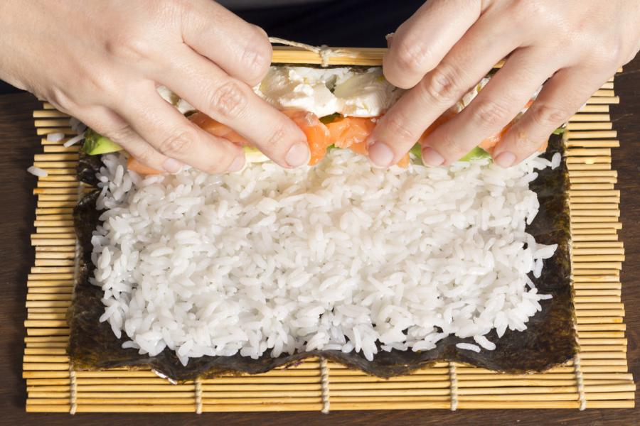 Comenzamos por cocer el arroz