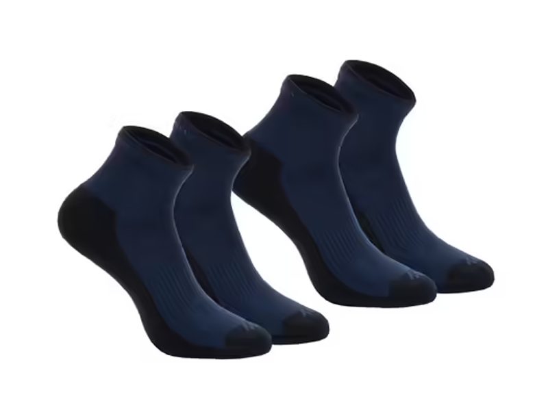 CALCETINES CORTOS DE TREKKING Y MONTAÑA QUECHUA NH100, REBAJADA EN DECATHLON