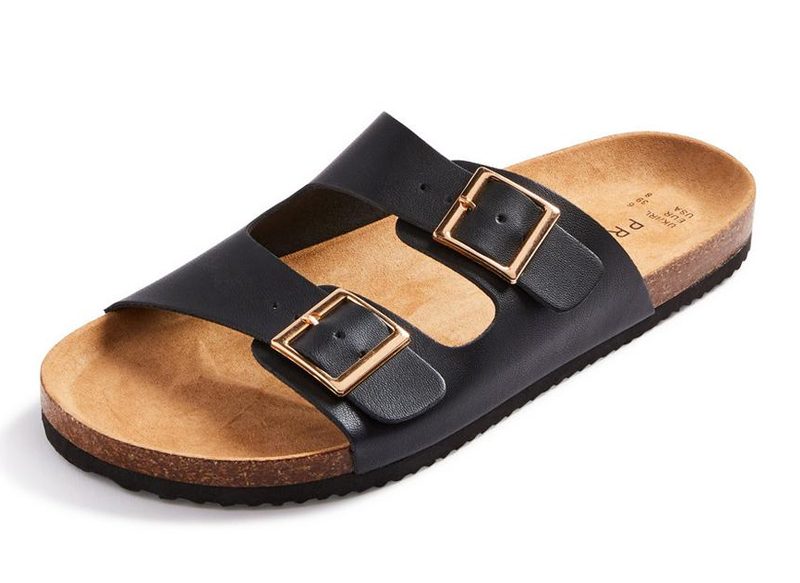 SANDALIAS PLANAS CON DOBLE TIRA