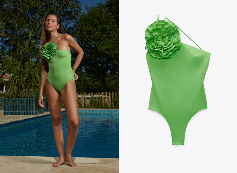 BAÑADOR ASIMÉTRICO FLOR DE ZARA