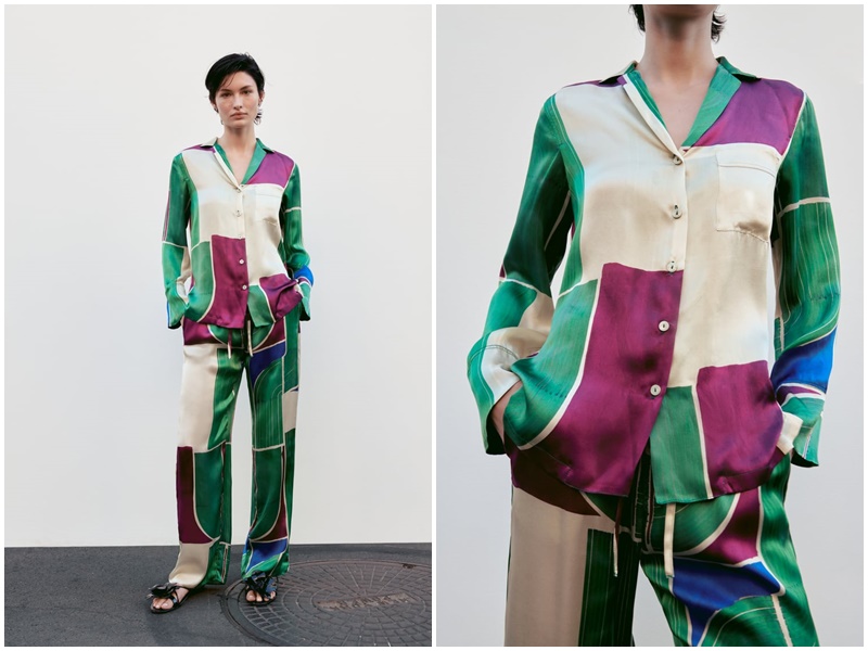 Camisa estampada seda (limited edition)
