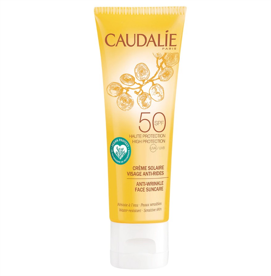 crema solar facial antiarrugas caudalie