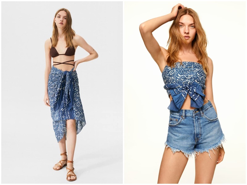 Pareo estampado conchas de Pull&bear