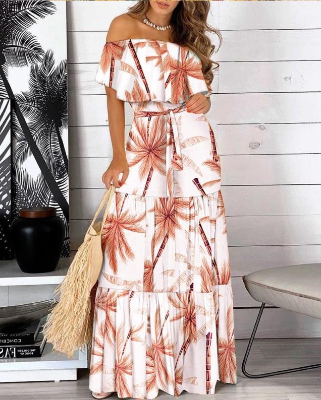 vestido hombros caídos