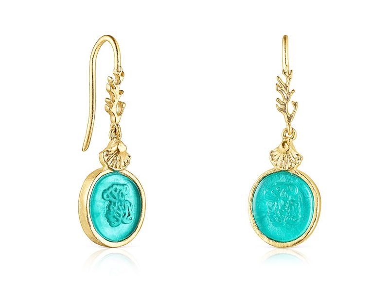 PENDIENTES CAMAFEO DE PLATA TOUS OCEAAN COLOR