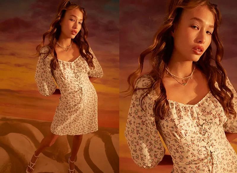 VESTIDO CORTO DE FLORES DE PRIMARK