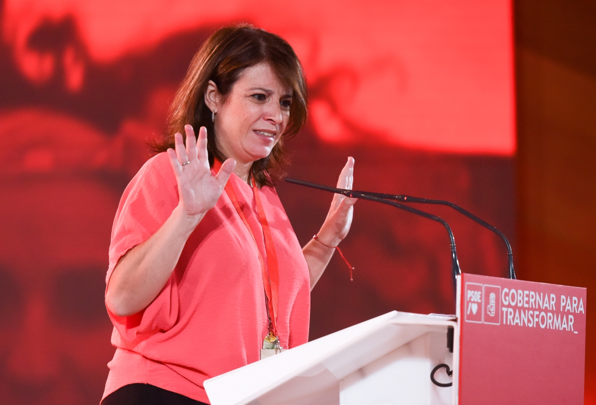Adriana Lastra presentó su dimisión al PSOE la mañana del lunes.