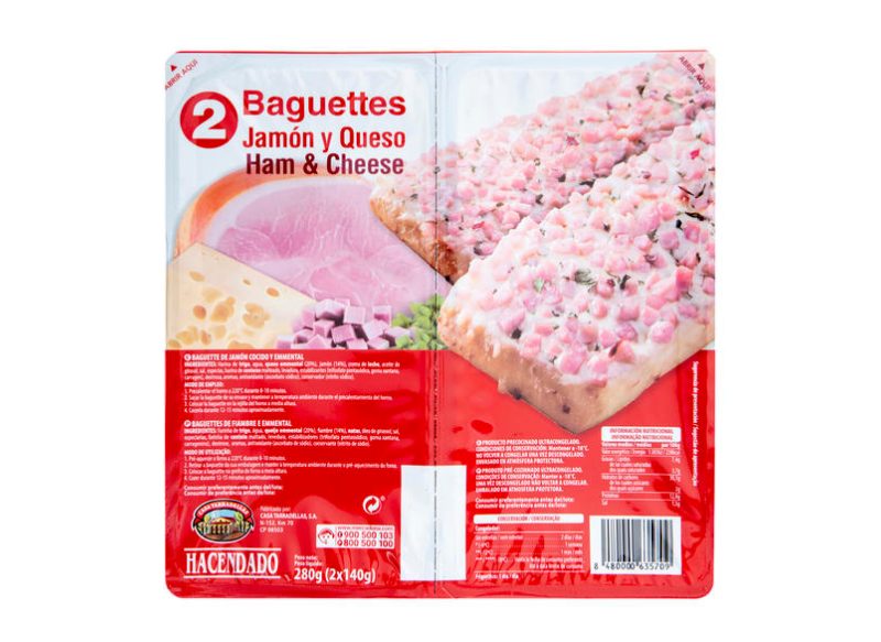 MERCADONA RETIRA SUS BAGUETTES Y MINIPIZZAS DE JAMÓN Y QUESO