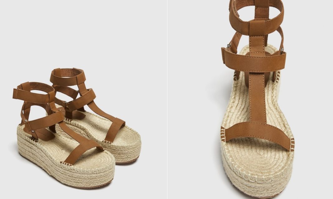 Cuña alpargata tiras de Pull&Bear